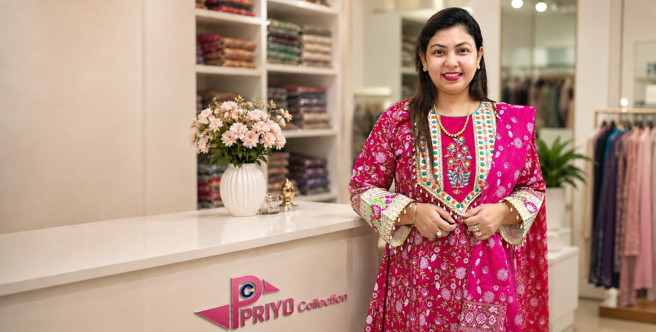 Priyo Collection's counter at Uttara Square, Dhaka
