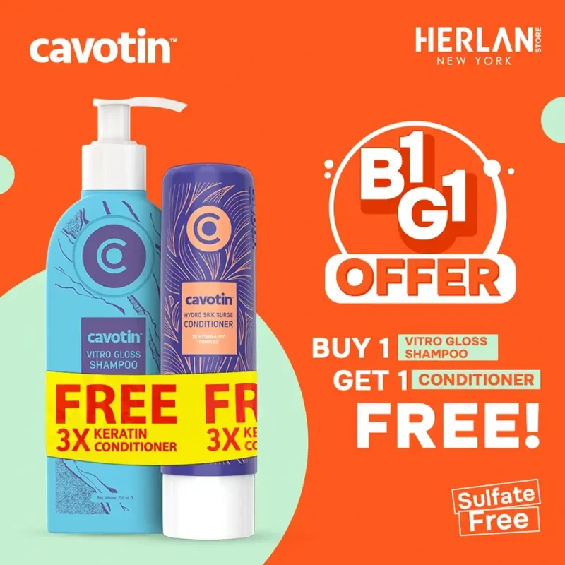 Cavotin Vitro Gloss Shampoo 250ml Get Conditioner free