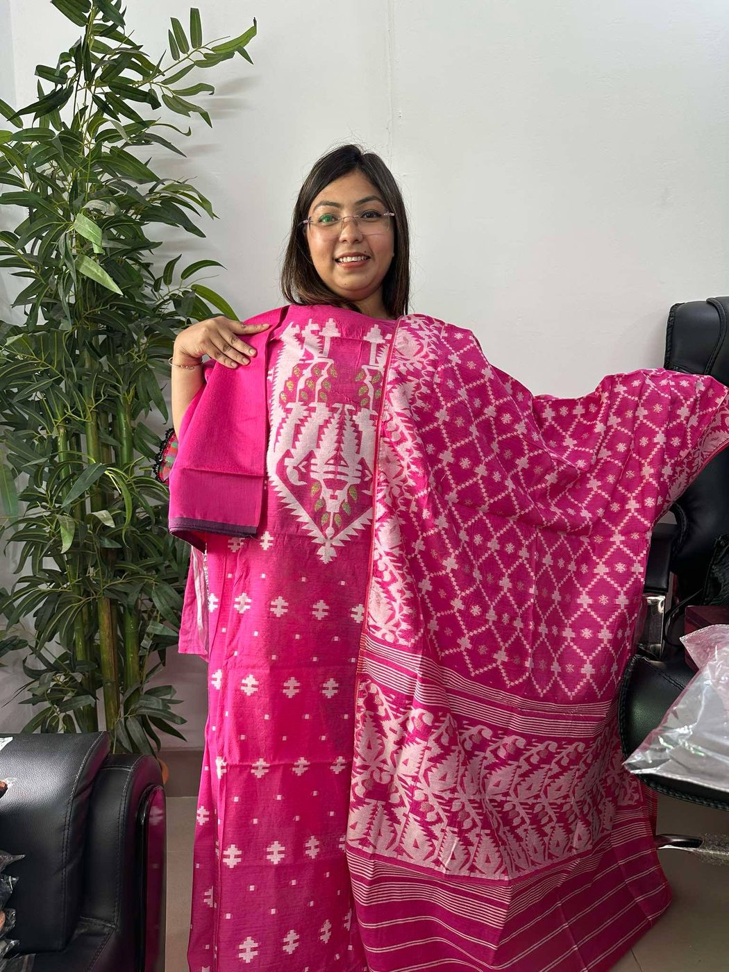 Golapi Jamdani 3 Piece