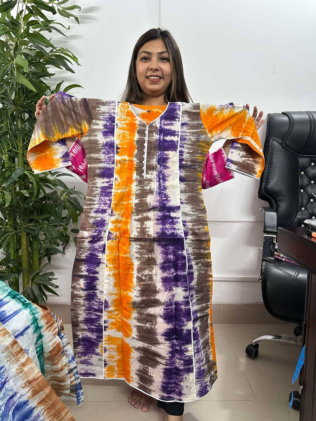 Komola Rongdhonu Pocket Kurti