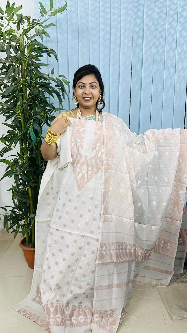 Jamdani Half Silk